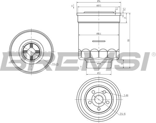 Bremsi FE0380 - Filter za gorivo www.molydon.hr