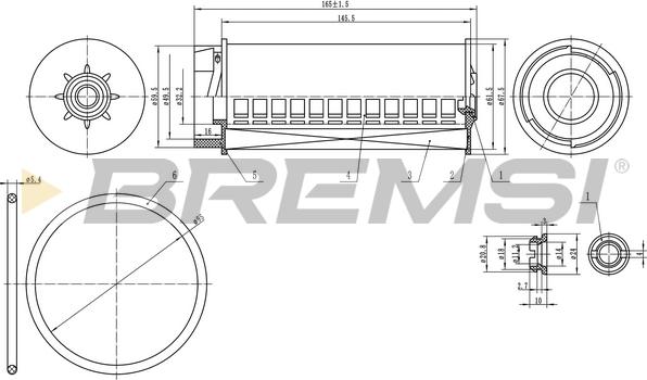 Bremsi FE0334 - Filter za gorivo www.molydon.hr