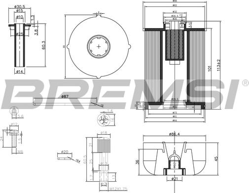 Bremsi FE0337 - Filter za gorivo www.molydon.hr