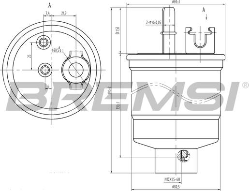 Bremsi FE0376 - Filter za gorivo www.molydon.hr