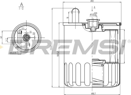 Bremsi FE0370 - Filter za gorivo www.molydon.hr