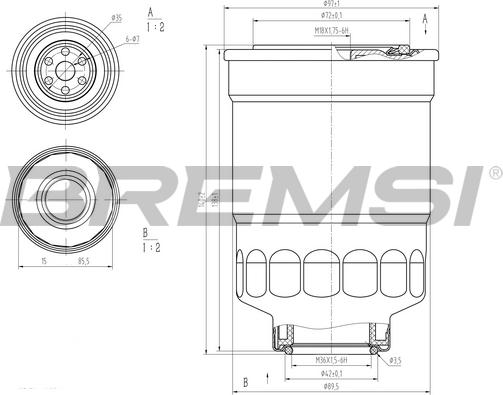 Bremsi FE0799 - Filter za gorivo www.molydon.hr