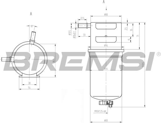 Bremsi FE0790 - Filter za gorivo www.molydon.hr