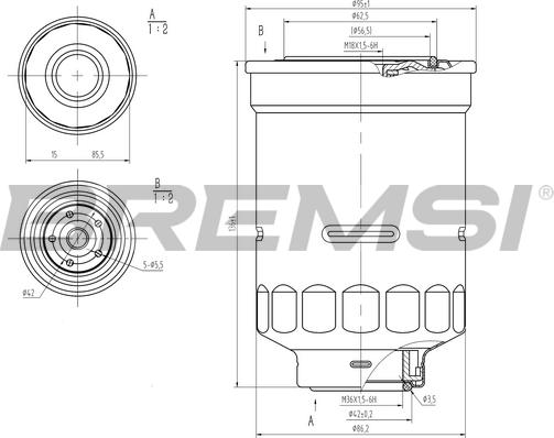 Bremsi FE0798 - Filter za gorivo www.molydon.hr