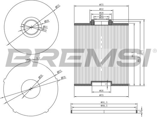 Bremsi FE0769 - Filter za gorivo www.molydon.hr