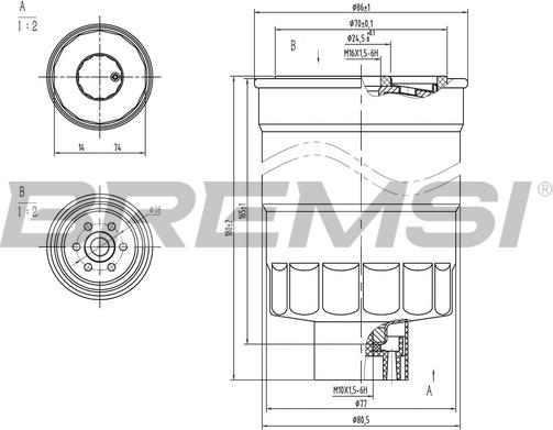 Bremsi FE0789 - Filter za gorivo www.molydon.hr