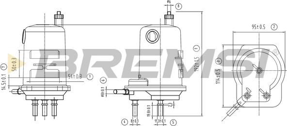 Bremsi FE0786 - Filter za gorivo www.molydon.hr