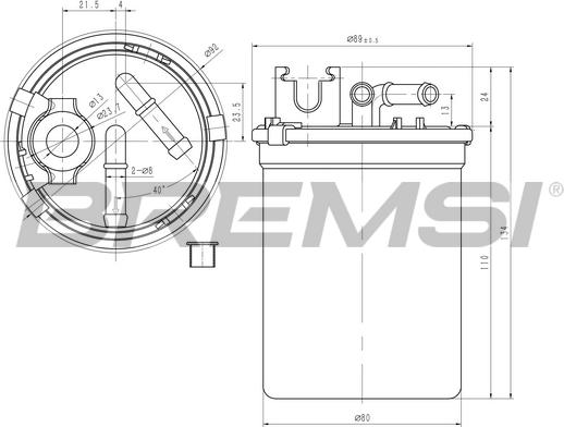 Bremsi FE0780 - Filter za gorivo www.molydon.hr