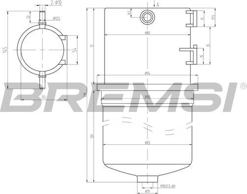 Bremsi FE0788 - Filter za gorivo www.molydon.hr