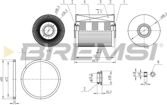 Bremsi FE0770 - Filter za gorivo www.molydon.hr