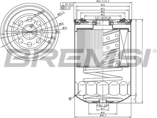 Bremsi FE1490 - Filter za gorivo www.molydon.hr