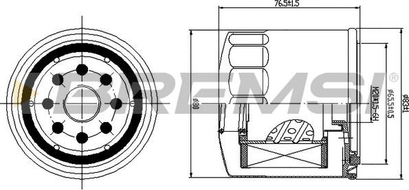 Bremsi FE1498 - Filter za gorivo www.molydon.hr