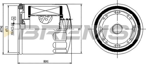 Bremsi FE1497 - Filter za gorivo www.molydon.hr