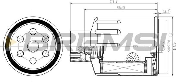 Bremsi FE1500 - Filter za gorivo www.molydon.hr