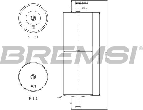 Bremsi FE1520 - Filter za gorivo www.molydon.hr