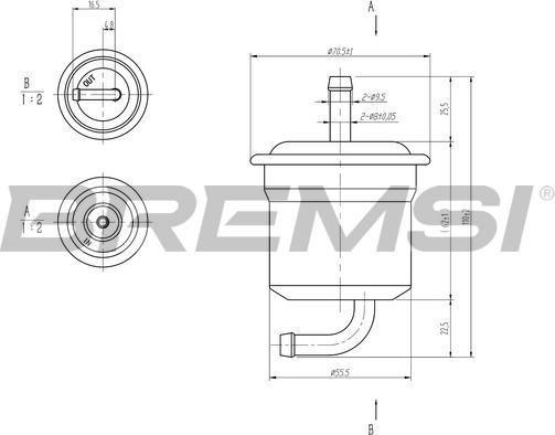 Bremsi FE1892 - Filter za gorivo www.molydon.hr