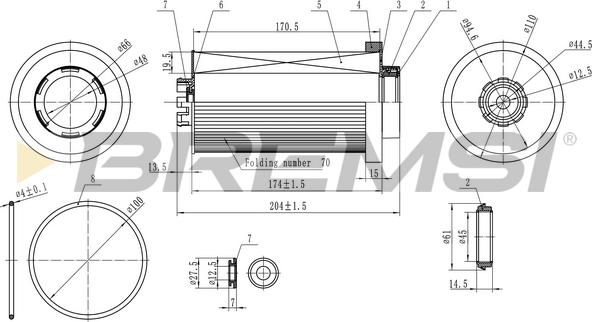 Bremsi FE1848 - Filter za gorivo www.molydon.hr