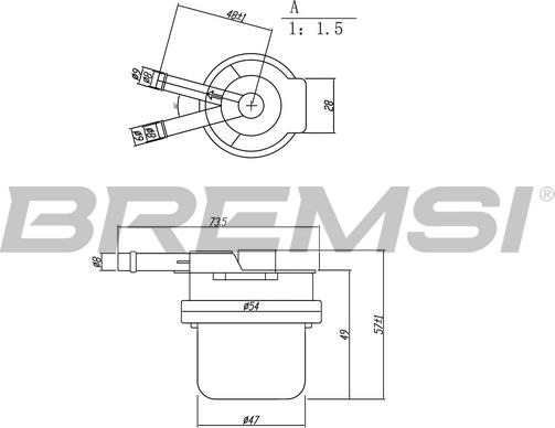 Bremsi FE1889 - Filter za gorivo www.molydon.hr