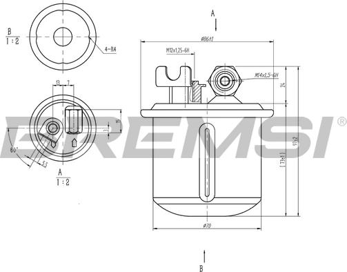 Bremsi FE1883 - Filter za gorivo www.molydon.hr