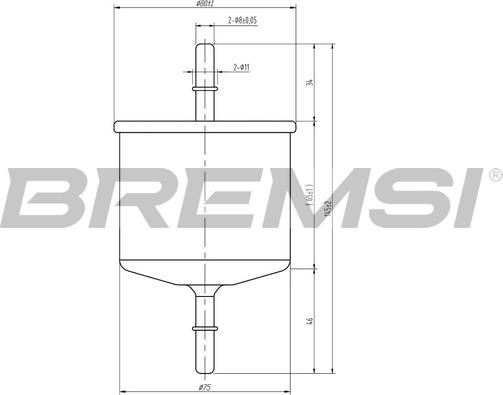 Bremsi FE1887 - Filter za gorivo www.molydon.hr