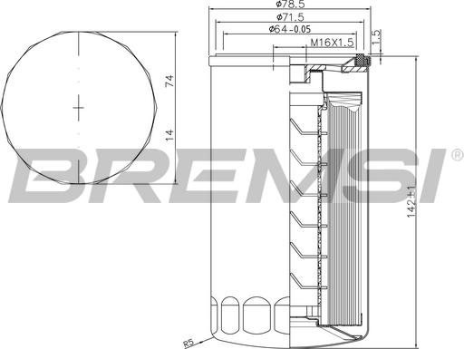 Bremsi FE1314 - Filter za gorivo www.molydon.hr