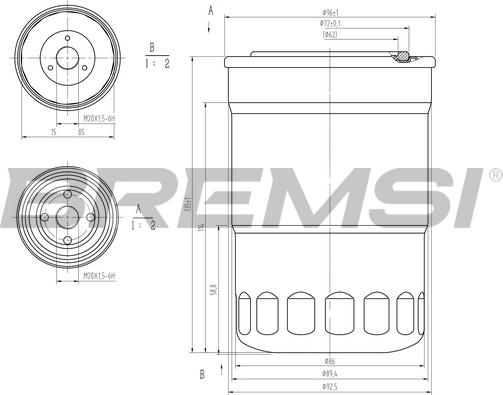 Bremsi FE1315 - Filter za gorivo www.molydon.hr