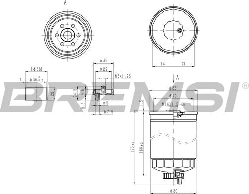 Bremsi FE1316 - Filter za gorivo www.molydon.hr