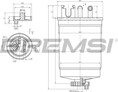 Bremsi FE1311 - Filter za gorivo www.molydon.hr