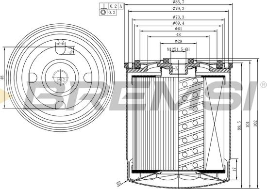 Bremsi FE1312 - Filter za gorivo www.molydon.hr