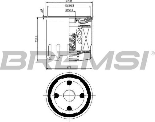 Bremsi FL0031 - Filter za ulje www.molydon.hr