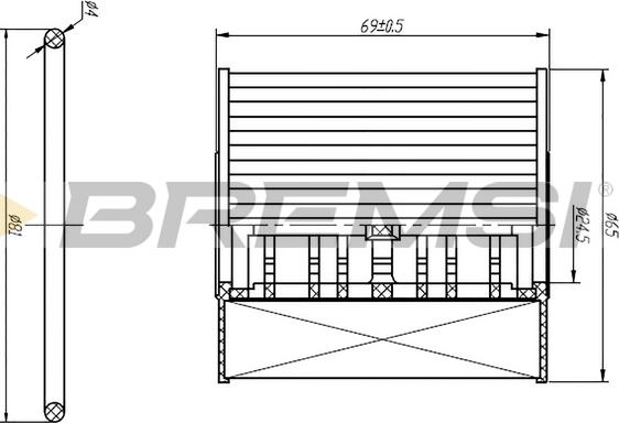 Bremsi FL0250 - Filter za ulje www.molydon.hr