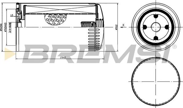 Bremsi FL1429 - Filter za ulje www.molydon.hr