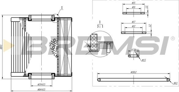 Bremsi FL1289 - Filter za ulje www.molydon.hr