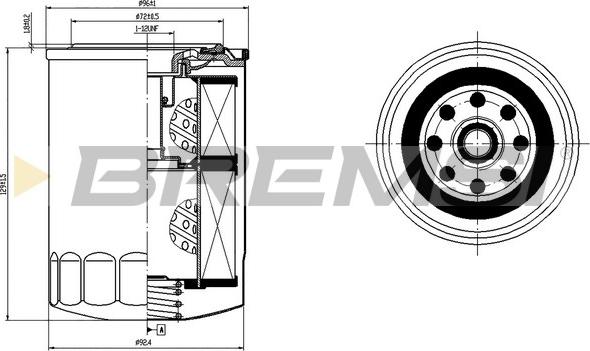 Bremsi FL1756 - Filter za ulje www.molydon.hr