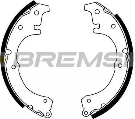 Bremsi GF0945 - Komplet kočnica, bubanj kočnice www.molydon.hr