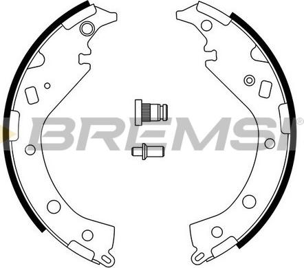 Bremsi GF0954 - Komplet kočnica, bubanj kočnice www.molydon.hr