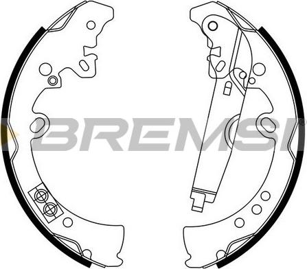 Bremsi GF0969 - Komplet kočnica, bubanj kočnice www.molydon.hr