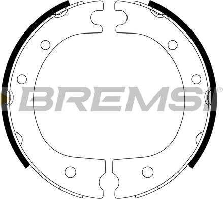 Bremsi GF0963 - Komplet kočionih obloga, rucna kočnica www.molydon.hr