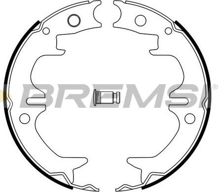 Bremsi GF0962 - Komplet kočionih obloga, rucna kočnica www.molydon.hr