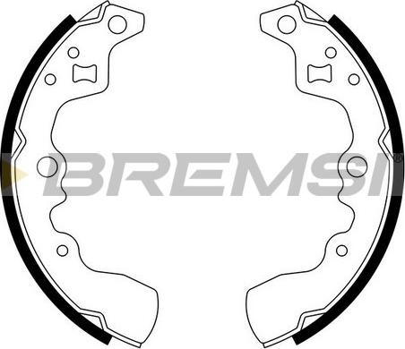 Bremsi GF0901 - Komplet kočnica, bubanj kočnice www.molydon.hr