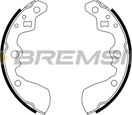 Bremsi GF0911 - Komplet kočnica, bubanj kočnice www.molydon.hr