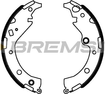 Bremsi GF0989 - Komplet kočnica, bubanj kočnice www.molydon.hr