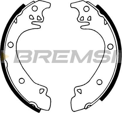 Bremsi GF0444 - Komplet kočnica, bubanj kočnice www.molydon.hr