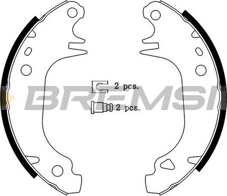 Bremsi GF0414 - Komplet kočnica, bubanj kočnice www.molydon.hr