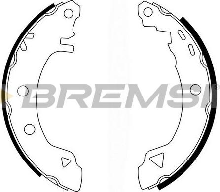 Bremsi GF0418 - Komplet kočnica, bubanj kočnice www.molydon.hr