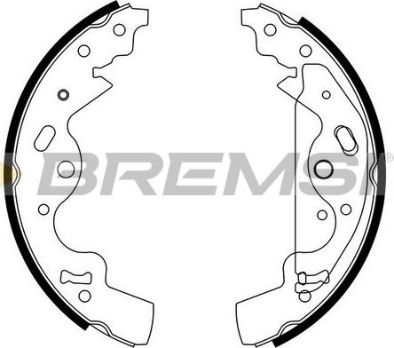 Bremsi GF0437 - Komplet kočnica, bubanj kočnice www.molydon.hr