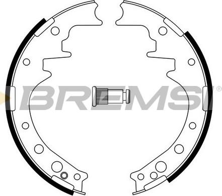 Bremsi GF0554 - Komplet kočnica, bubanj kočnice www.molydon.hr