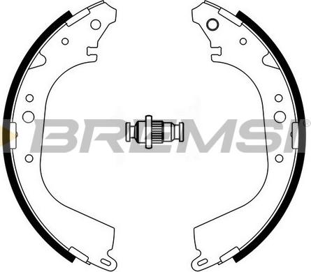 Bremsi GF0555 - Komplet kočnica, bubanj kočnice www.molydon.hr