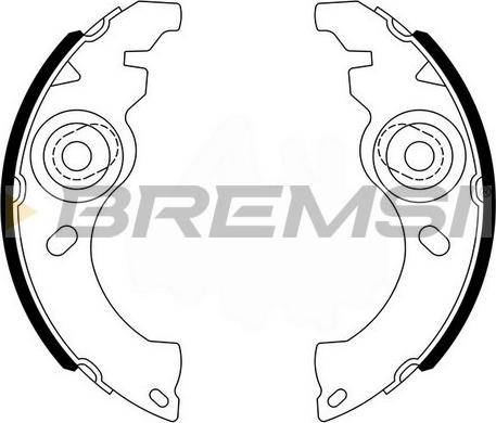 Bremsi GF0511 - Komplet kočnica, bubanj kočnice www.molydon.hr