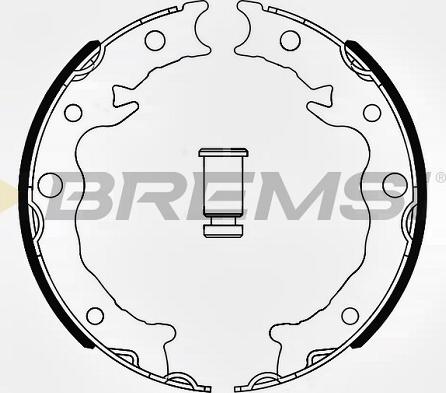 Bremsi GF0645 - Komplet kočionih obloga, rucna kočnica www.molydon.hr